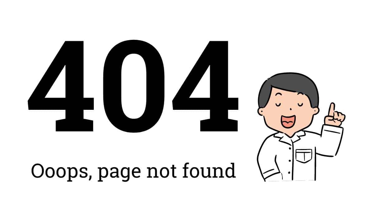404 error page Not Found